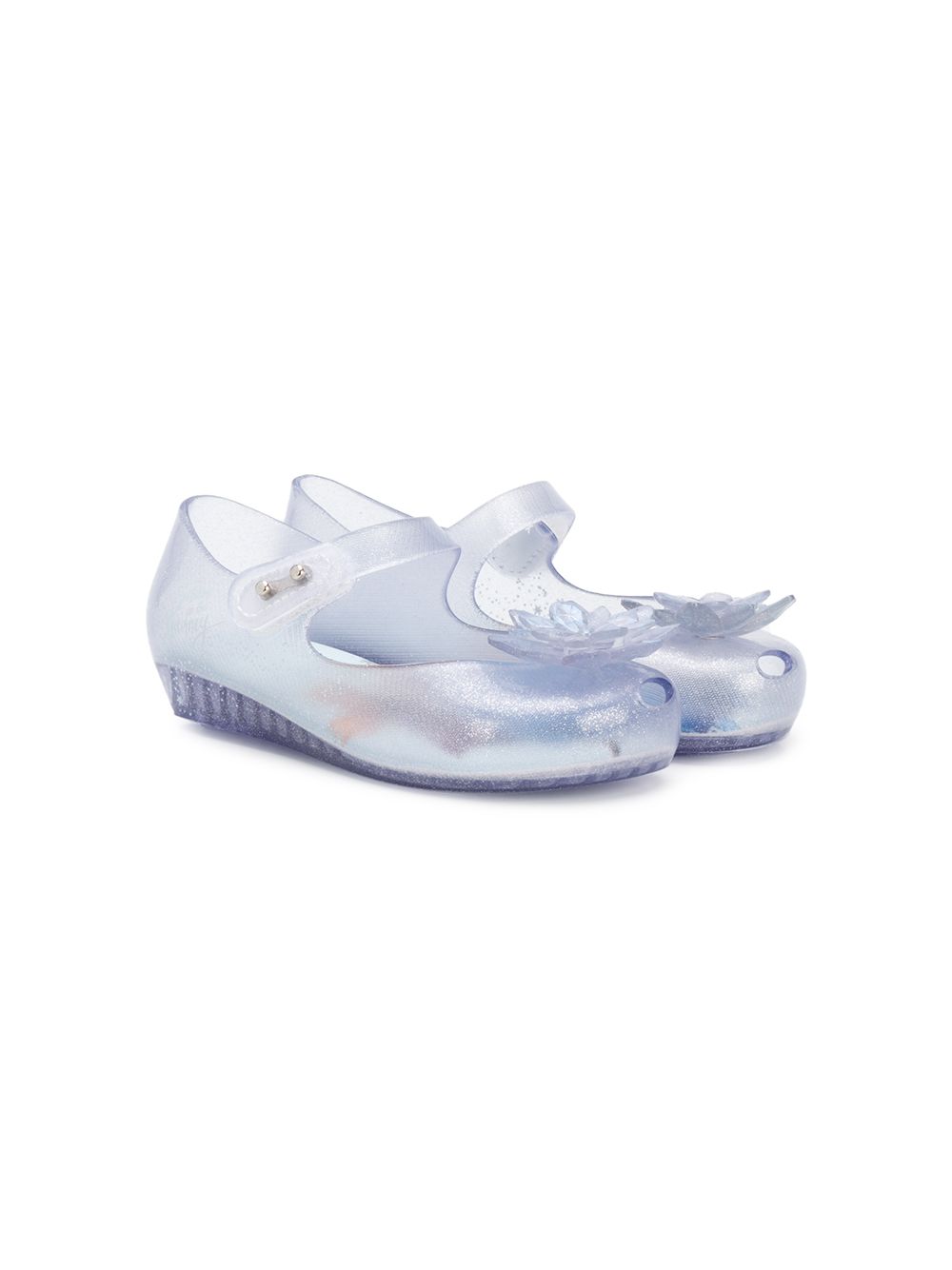 Mini Melissa Kids' X Disney Frozen Glitter Shoes In Blue | ModeSens