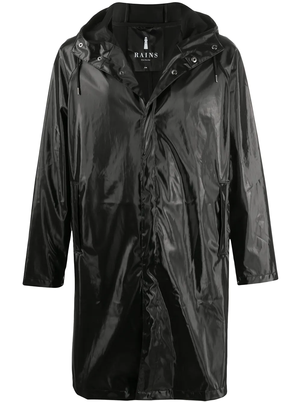 rains hooded raincoat