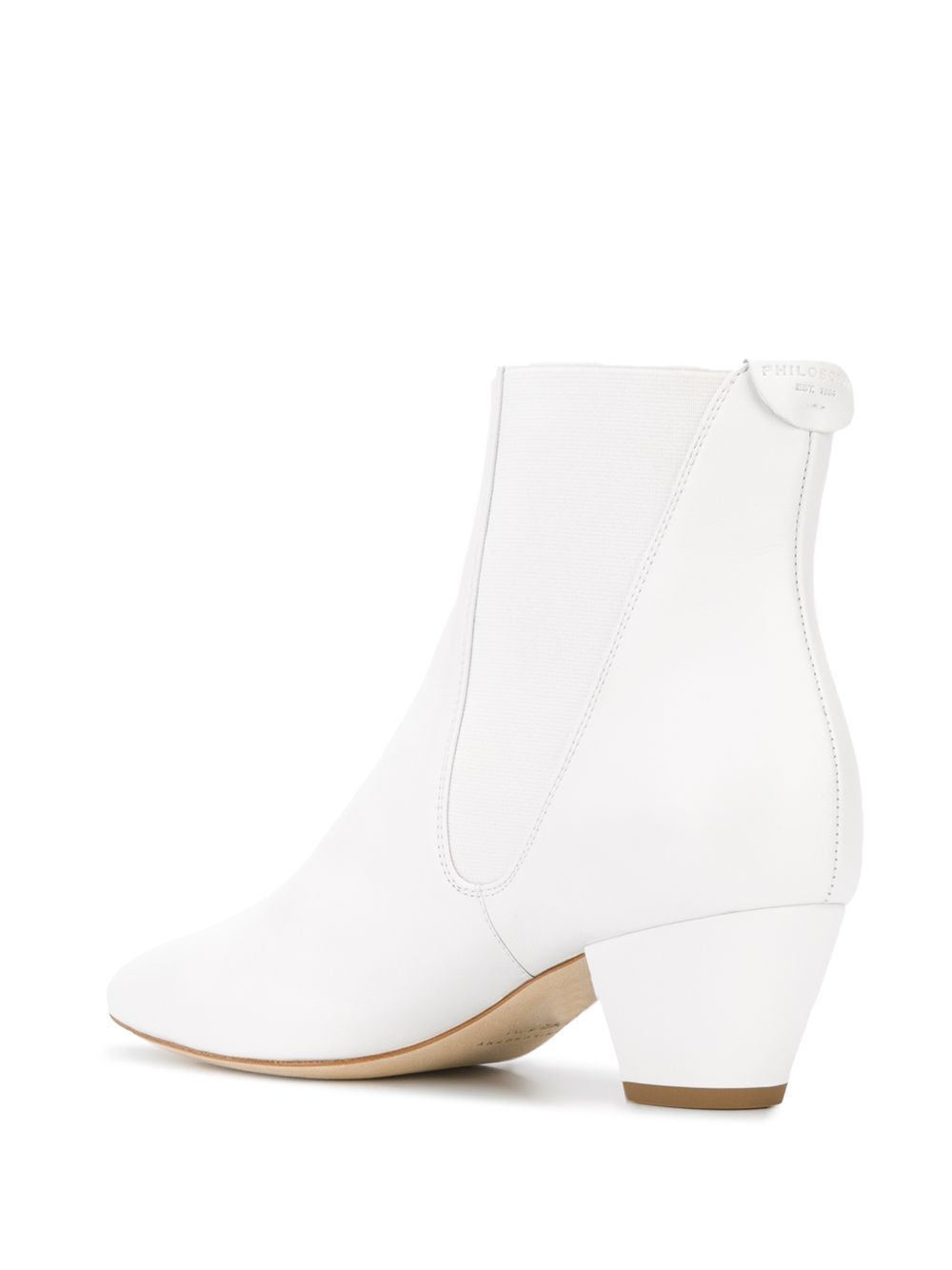 Philosophy Di Lorenzo Serafini Enkellaarzen met ronde neus Wit