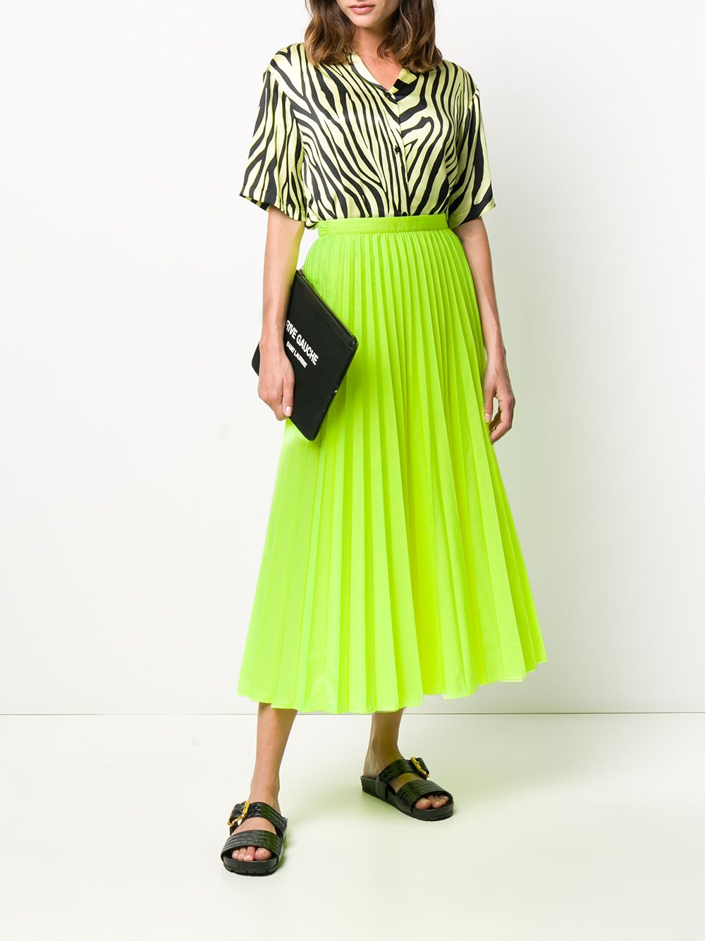 фото Valentino pleated midi skirt