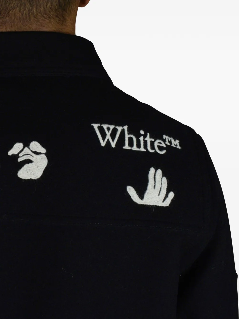 Off-White Geruit overhemd Zwart