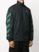 Off-White veste zippée à rayures diagonales