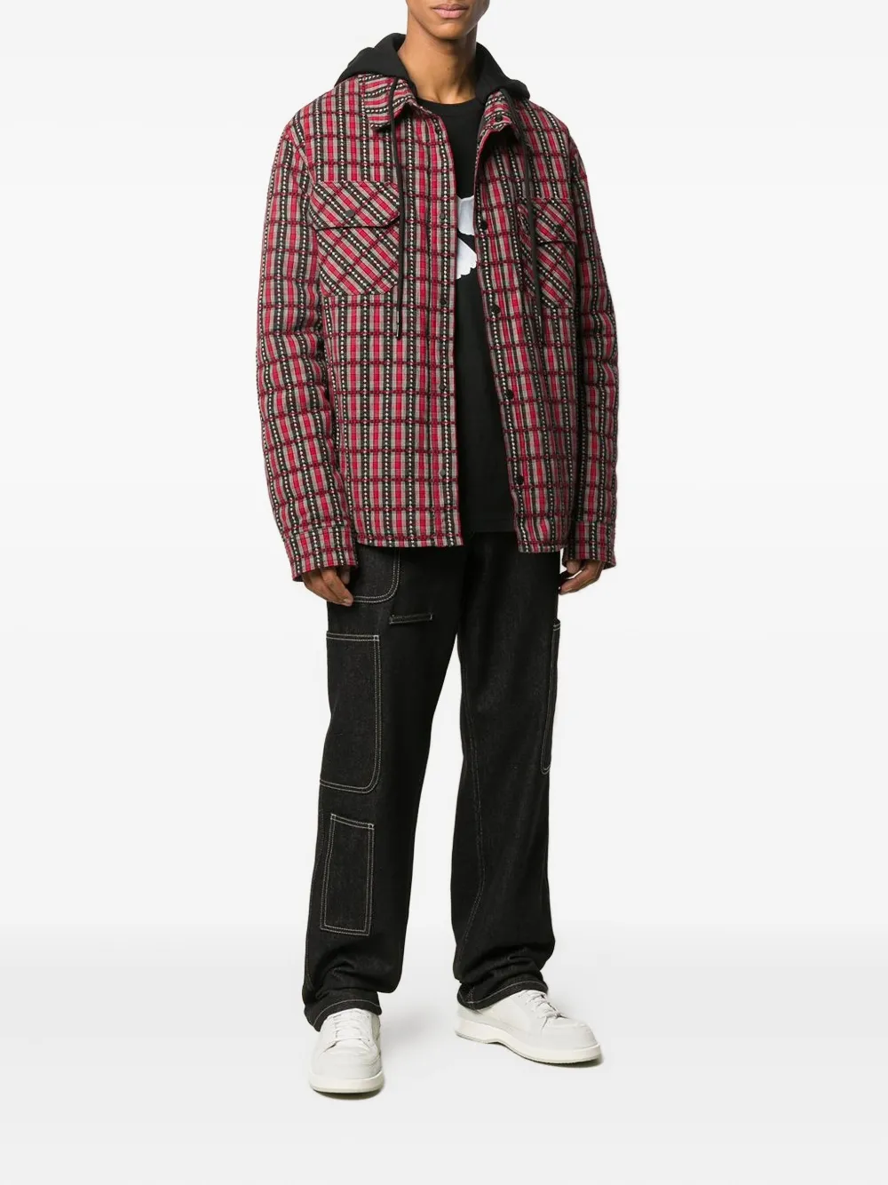Off-White check-pattern hooded jacket | Hooded Jackets | Image 2