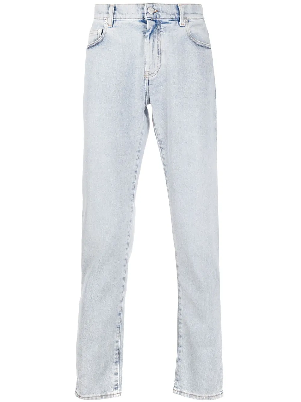 

Off-White straight-leg light wash jeans - BLEACH BLACK