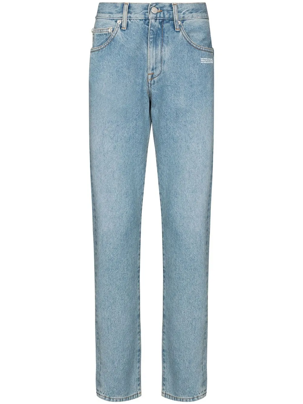 

Off-White jeans slim con logo - Azul