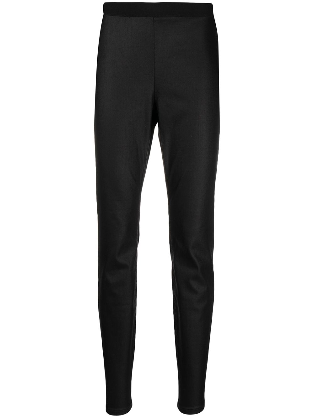 Eileen Fisher High-Rise Slim Fit Trousers - Black