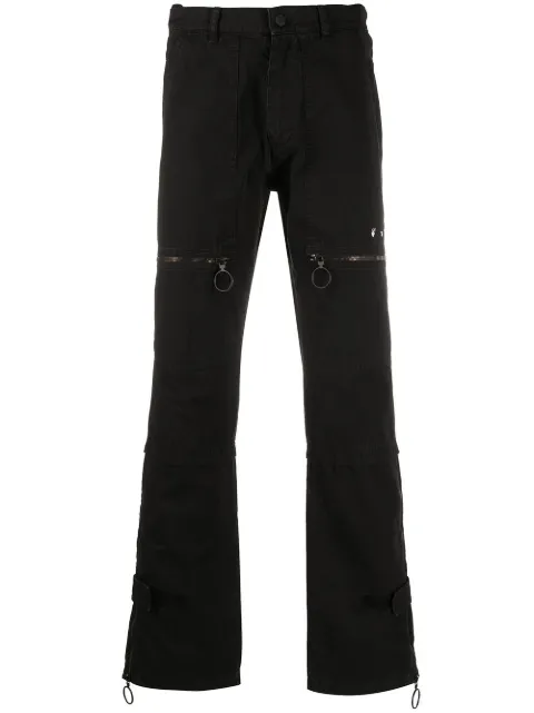 Off-White multi-pocket straight-leg jeans