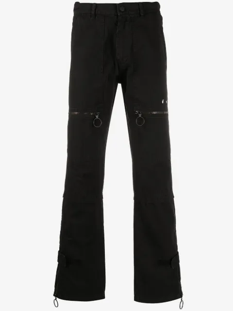 Off-White multi-pocket straight-leg jeans