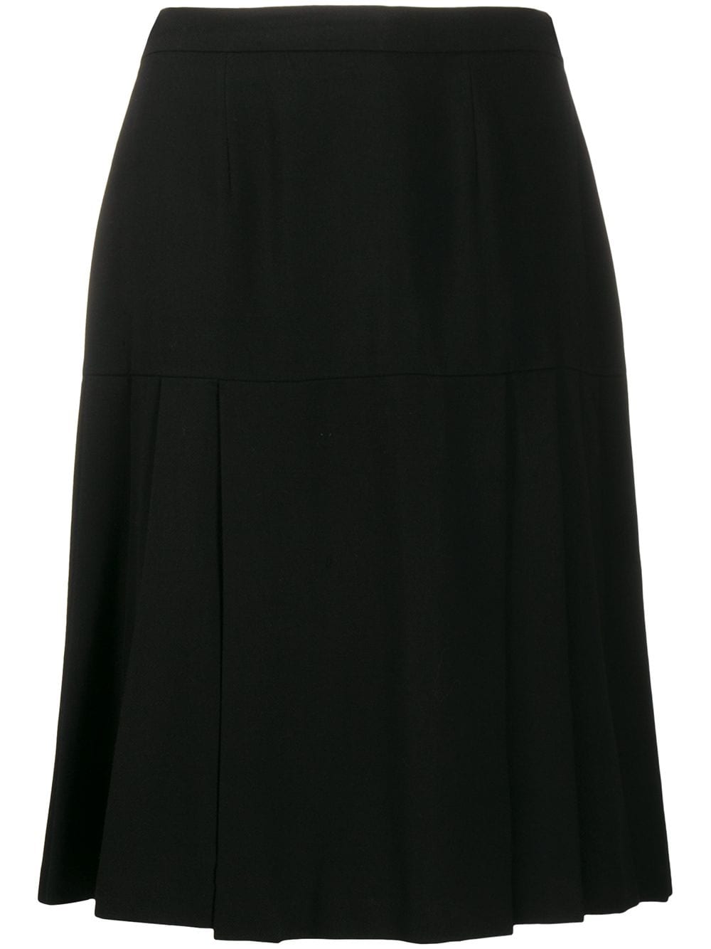 CHANEL Pre-Owned pleated knee-length skirt