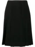 CHANEL Pre-Owned pleated knee-length skirt - Black