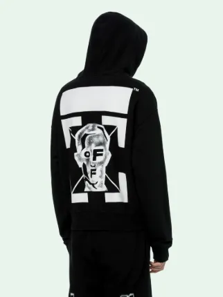 Off white hoodie red face sale