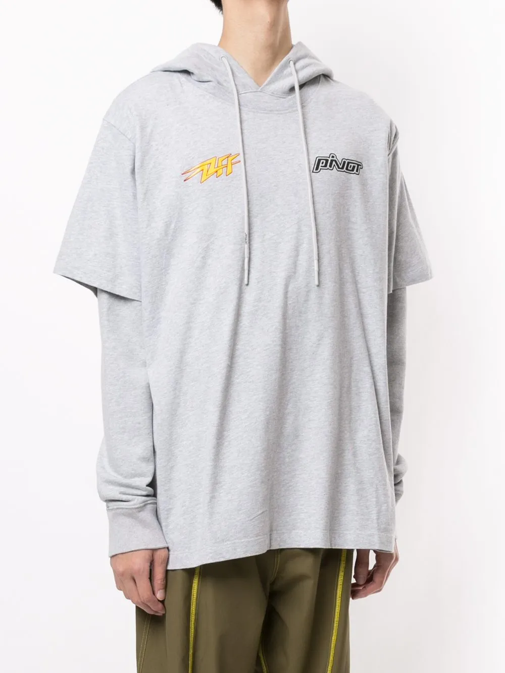  Off White 'pivot' Kapuzenpullover   Grau 
