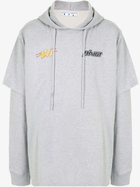 Off-White Pivot cotton hoodie