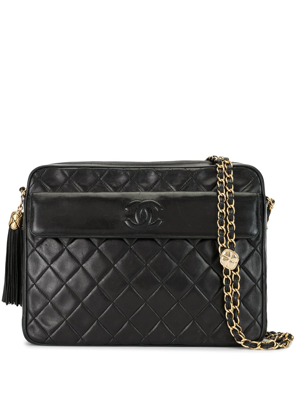 фото Chanel pre-owned стеганая сумка на плечо 1990-х годов с клапаном