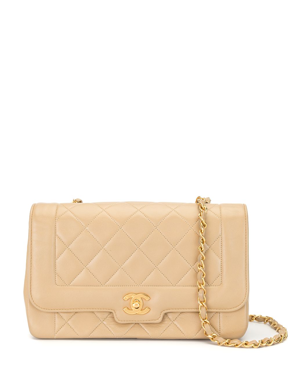 CHANEL Pre-Owned 1990 Diana Quilted Single Chain Shoulder Bag - Farfetch