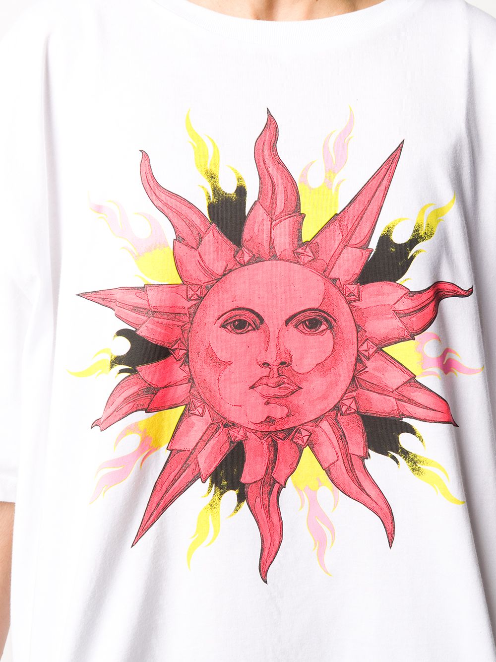 фото Fausto puglisi sun print cotton t-shirt