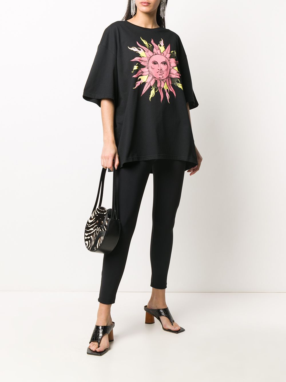 фото Fausto puglisi sun print cotton t-shirt