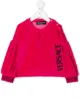 Image 1 of Versace Kids embroidered logo velvet tunic