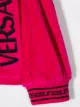 Versace Kids embroidered logo velvet tunic