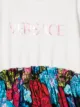 Young Versace floral print combo dress