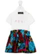 Image 1 of Young Versace floral print combo dress