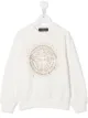 Image 1 of Young Versace embellished medusa logo sweatshirt
