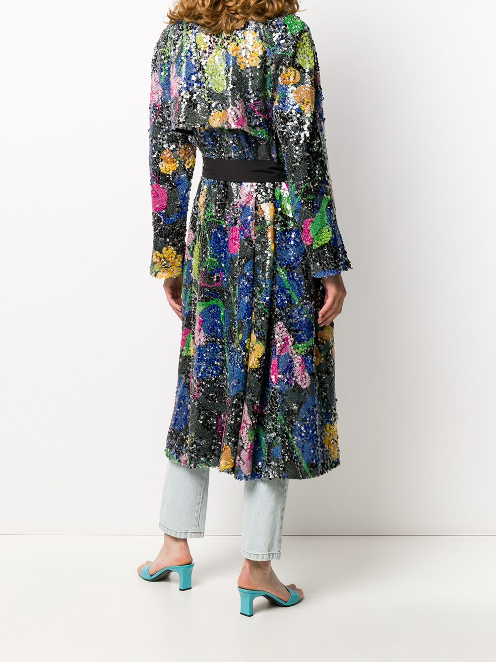 фото Ainea floral embellished trench coat