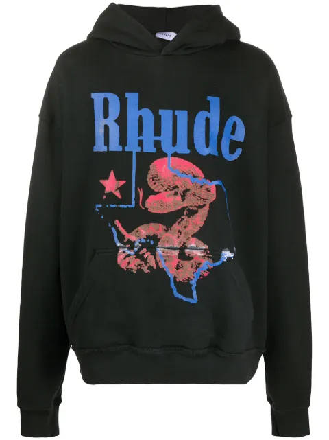 RHUDE Oversized-Kapuzenpullover mit Logo
