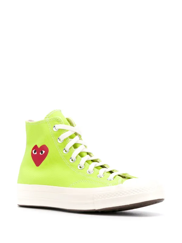 comme des garcons lime green