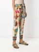 RED Valentino floral straight-leg trousers
