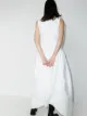 MARKOO ruched cotton maxi dress