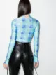Supriya Lele Madras check-print top