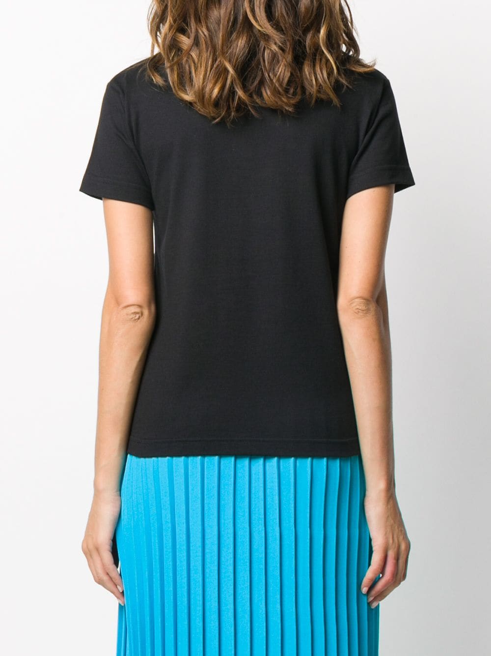 Shop Balenciaga Logo-print Cotton T-shirt In Black