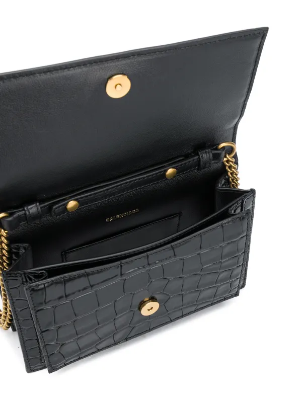 Balenciaga sharp clutch on chain sale