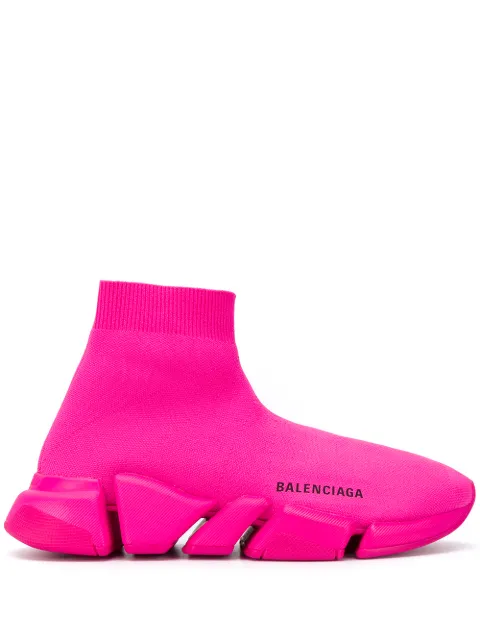 balenciaga sock trainers pink