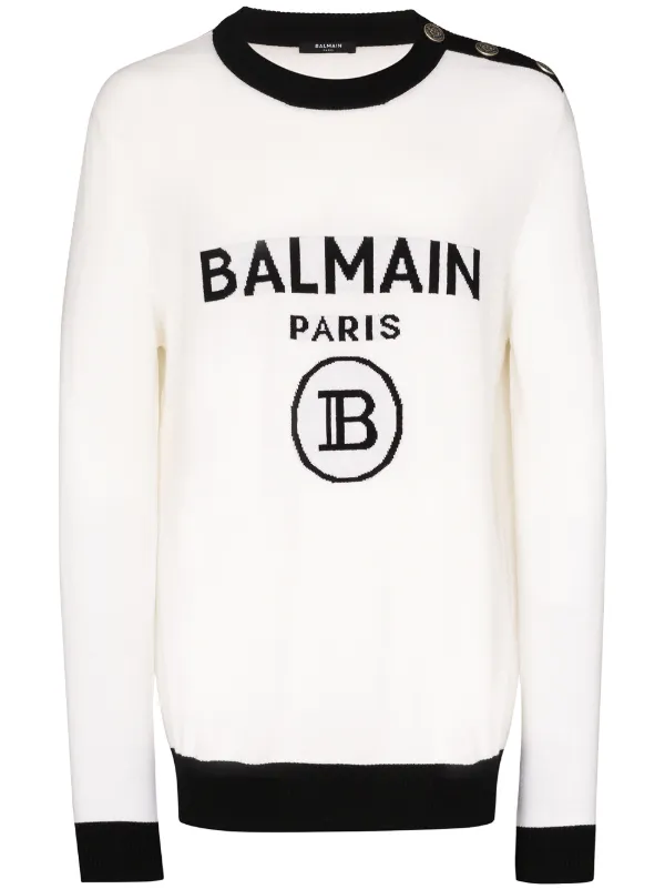 balmain jumper white