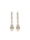 Alexander McQueen skull hoop earrings - Gold