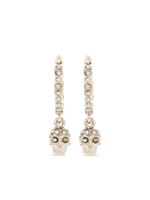 Alexander McQueen skull hoop earrings