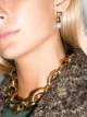 Image 2 of Salvatore Ferragamo Gancini crystal-embellished earrings