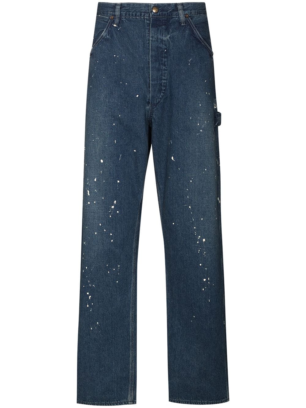 Orslow Paint Splatter straight-leg Jeans - Farfetch