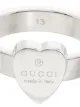 Gucci engraved logo heart-shaped ring