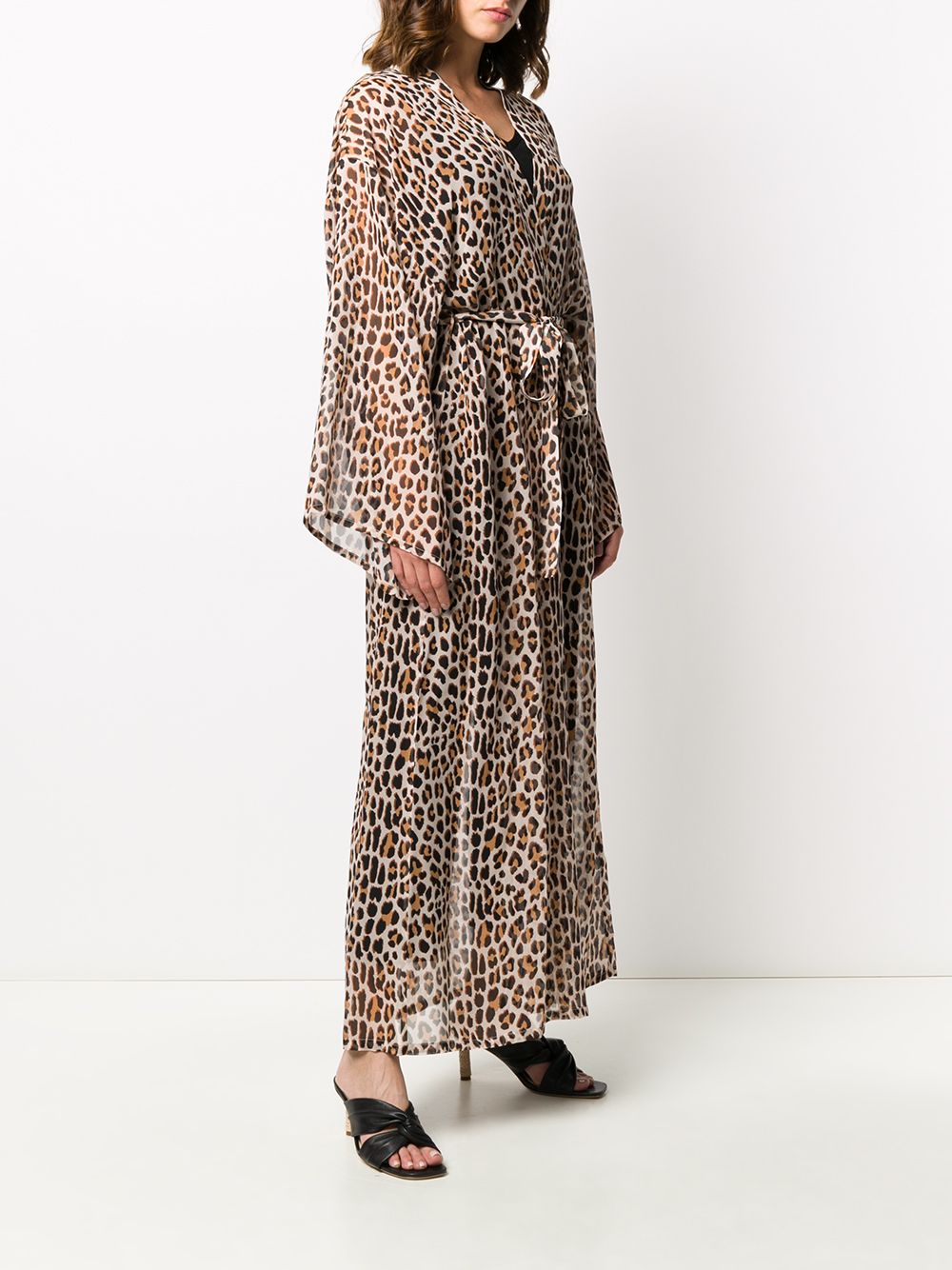 фото Blumarine leopard print kimono dress