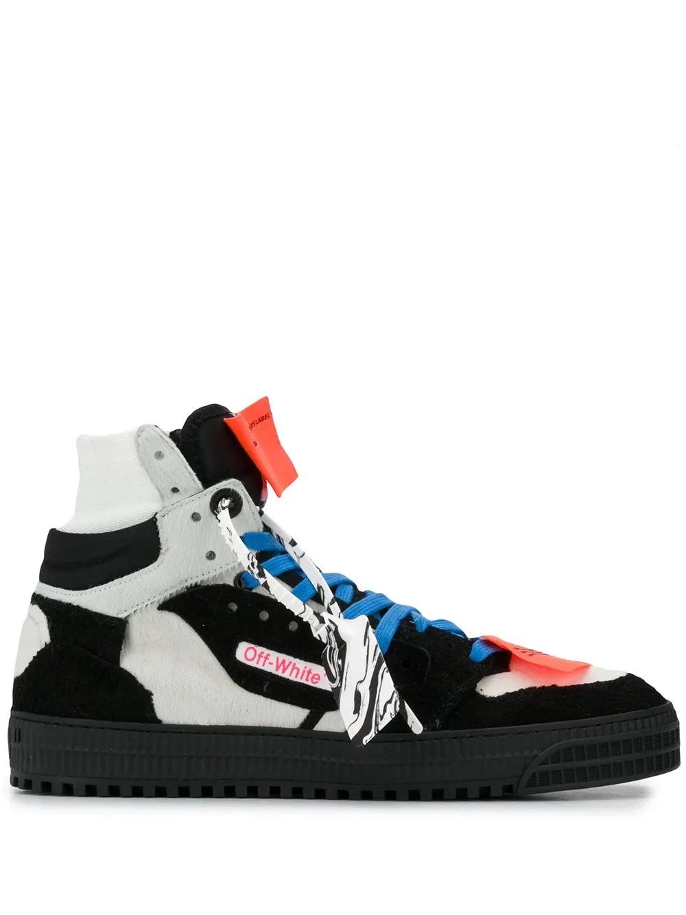 

Off-White tenis altos Off Court - Negro