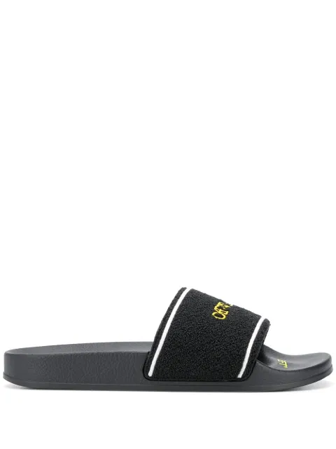 Off-White logo-print slide sandals