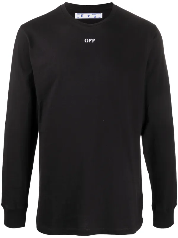 mens black off white t shirt