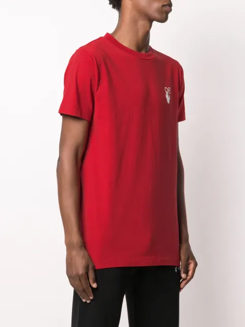 off white cut here t shirt