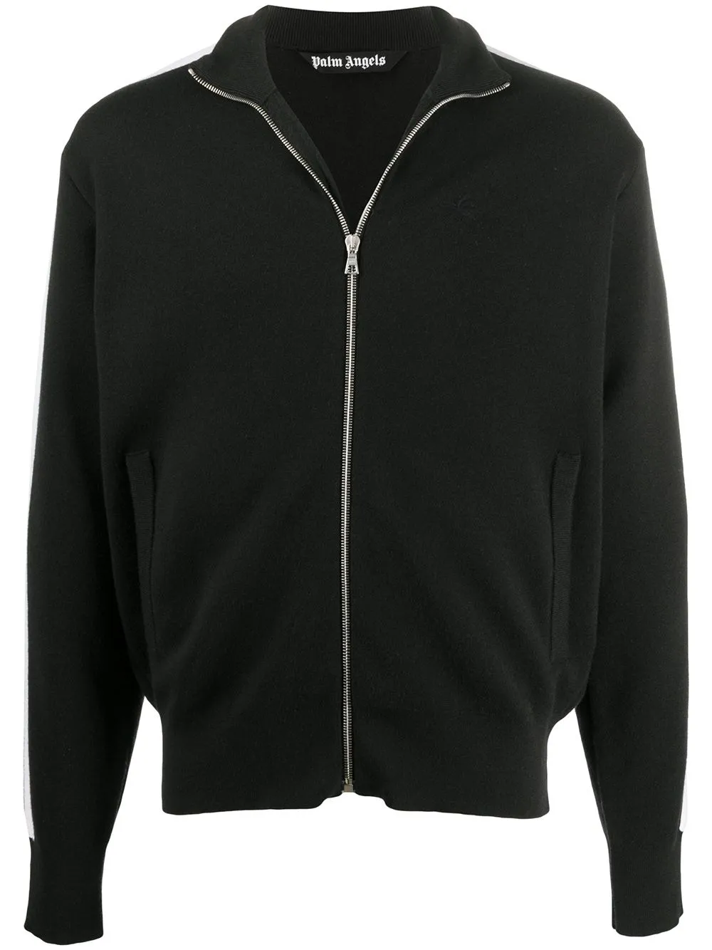 Click to view more detailed imagery on our partner's website Palm Angels Striped Track Jacket In Black