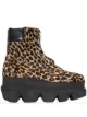 Image 1 of Sacai leopard-print ankle boots