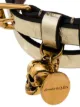 Alexander McQueen wrapped skull bracelet