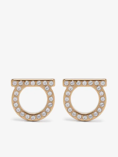 Ferragamo aretes Gancini con apliques